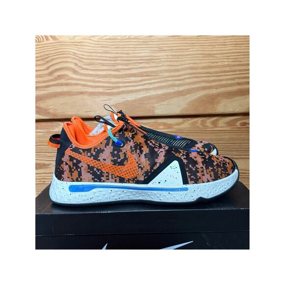 Nike PG4 Digi Camo Light Cream Total Orange CD5079-200 Size 16